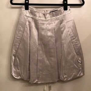Bebe silver bubble skirt